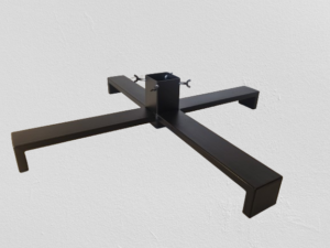 Stojak na choinkę loft Krzyżak – metalowy, stabilny, nowoczesny design, idealny na święta.