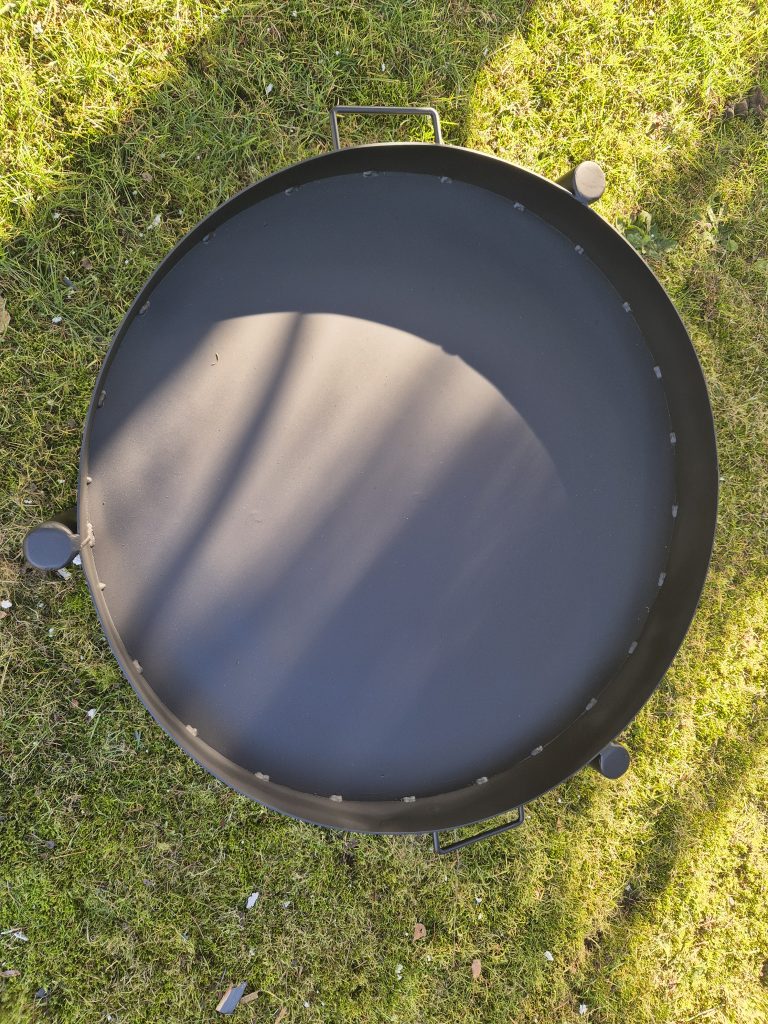 Solidne palenisko ogrodowe 100 cm, stal 3 mm, malowane żaroodporną farbą, trwałe rękodzieło.