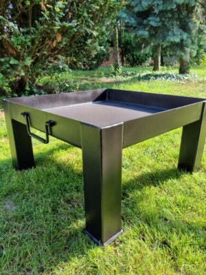 Palenisko kwadratowe 80x80 cm, 3mm blacha, żaroodporna farba 600°C, polska produkcja.