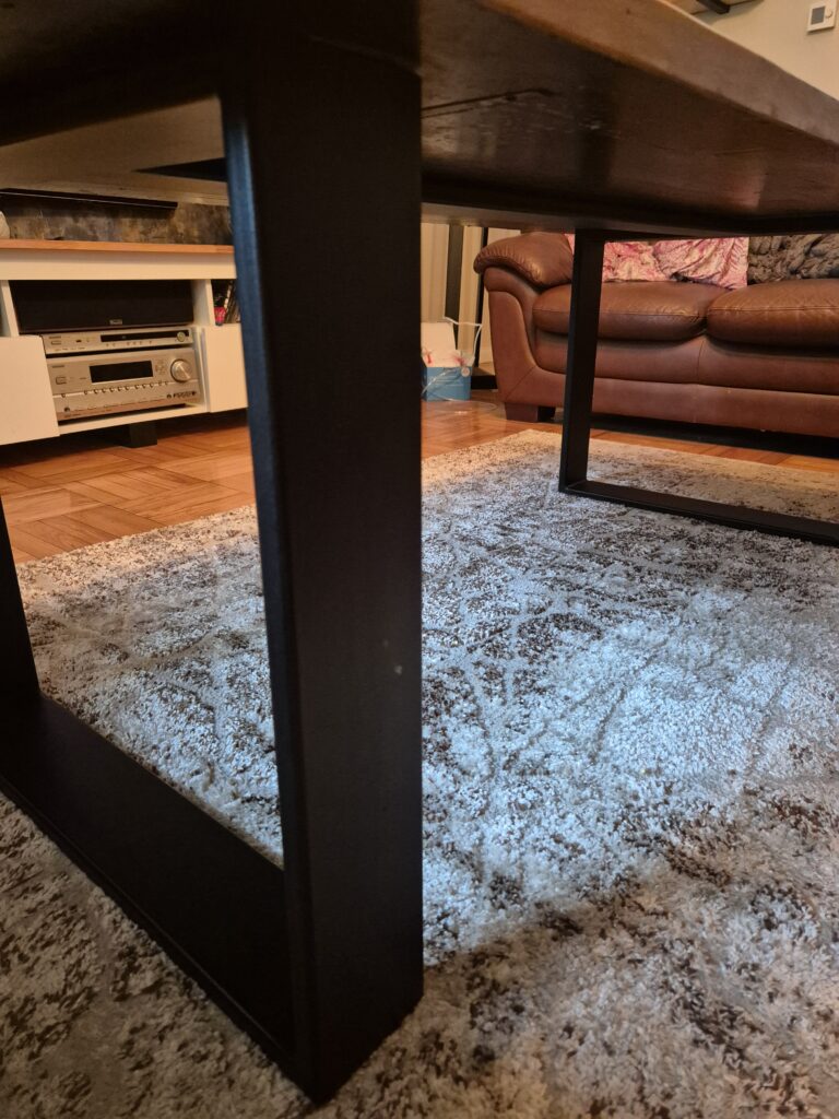 Metalowy stelaż loft pod drewniany blat, nogi do ławy kawowej ze stali